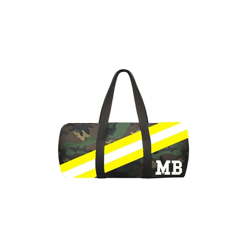 Army válec Mia Bag - žlutý pás, Barva žlutá