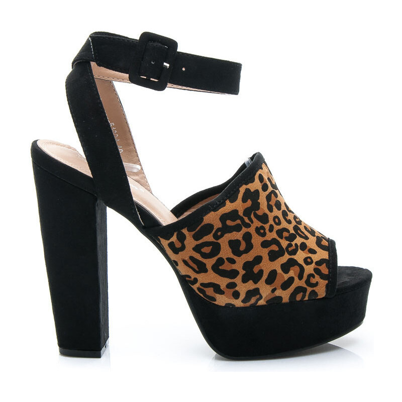 BELLE WOMEN Přepychové leopardí dámské sandále, vel. 37