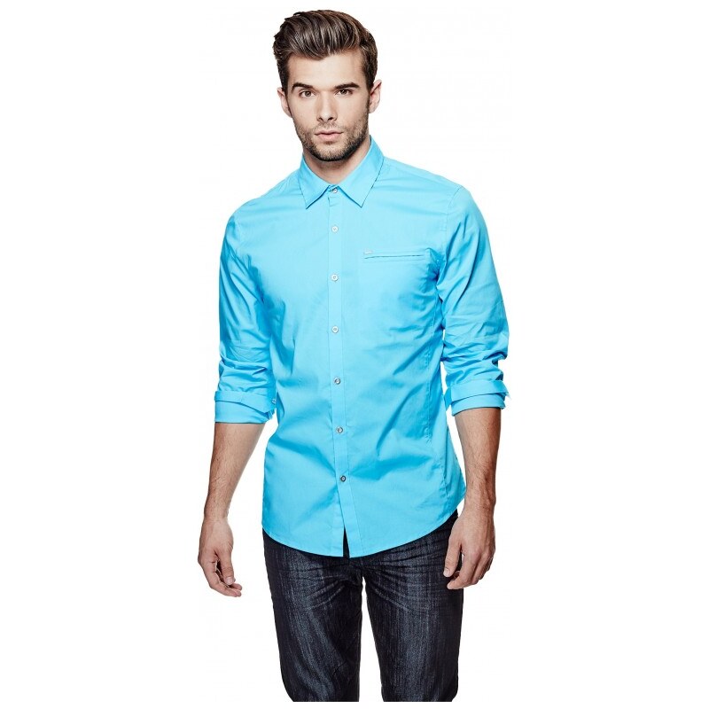 GUESS GUESS Cowan Shirt - river blue