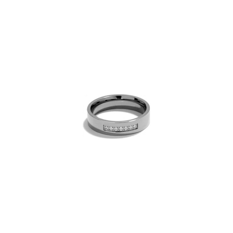 GUESS GUESS Silver-Tone Row Ring - Size 10 - silver