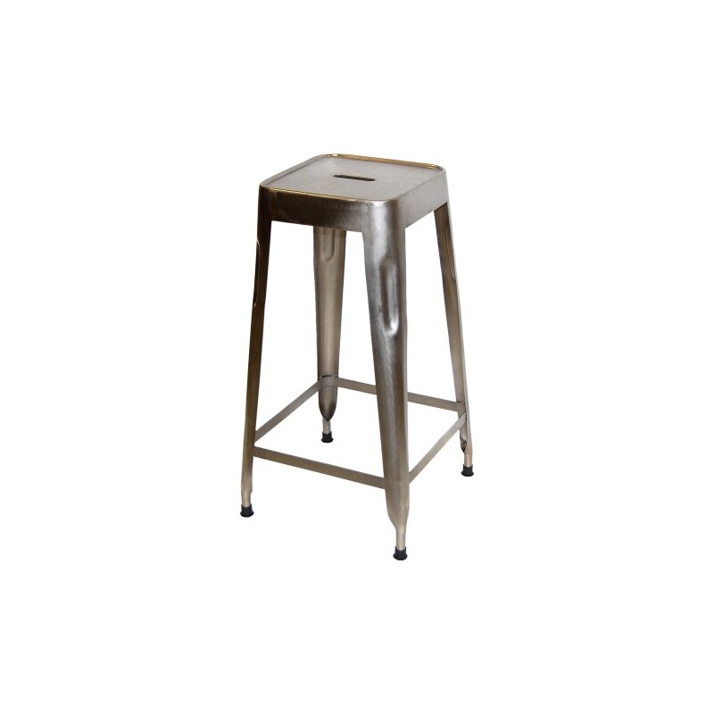 Industrial style, Vysoká stolička - lesklá 69x35x35cm (342)
