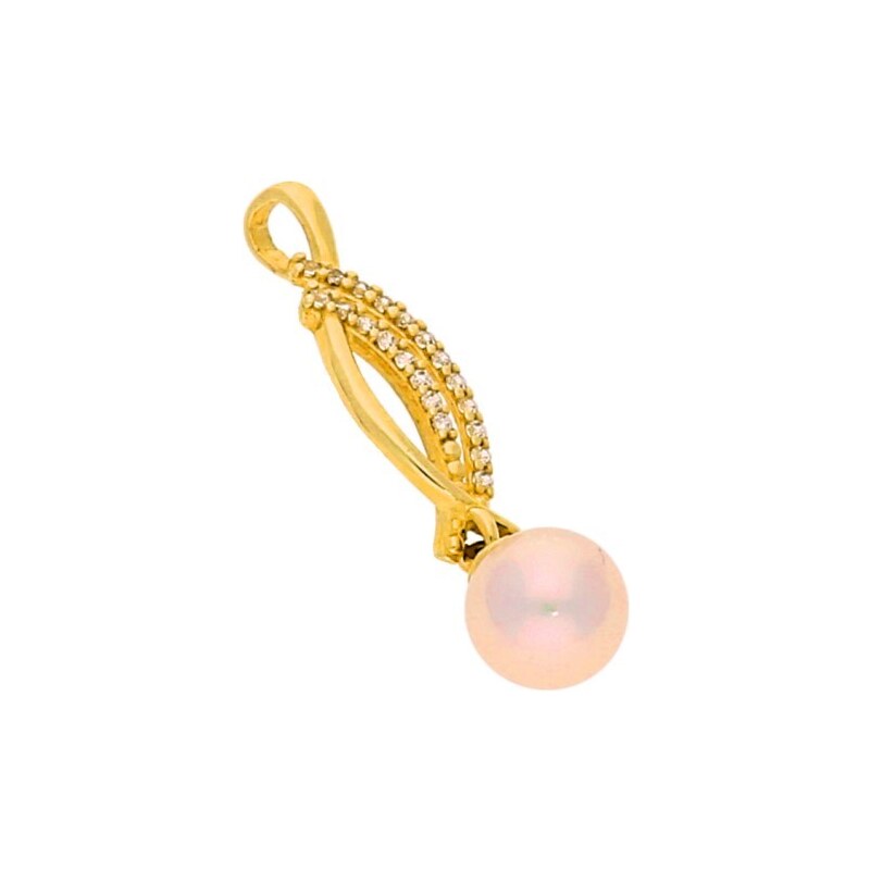 Goldstore Zlatý přívěsek s jemnou perlou