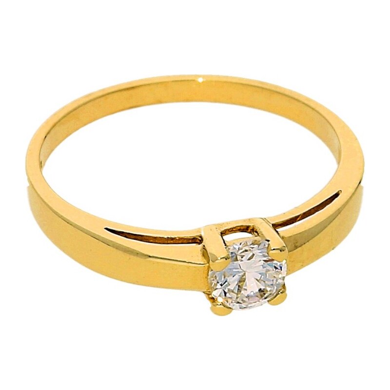 Goldstore Zlatý prsten zásnubní se zirkonem