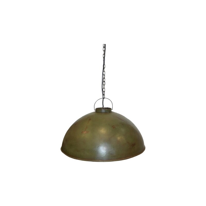 Industrial style, Velká závěsná retro lampa - zelená 30x52cm (497)