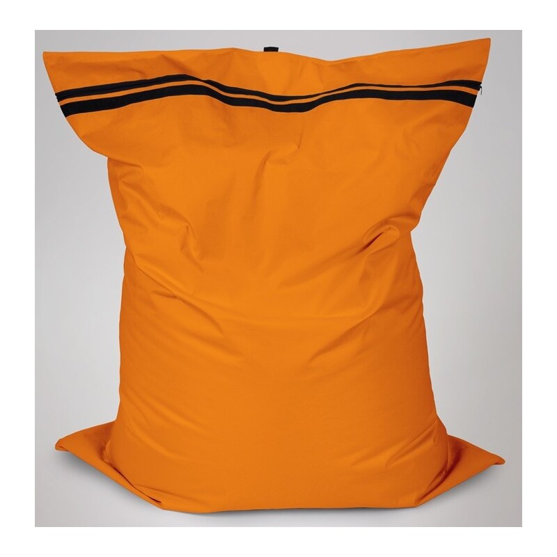 Sedací polštář Oskar s vnitřním vakem oranžový polyester