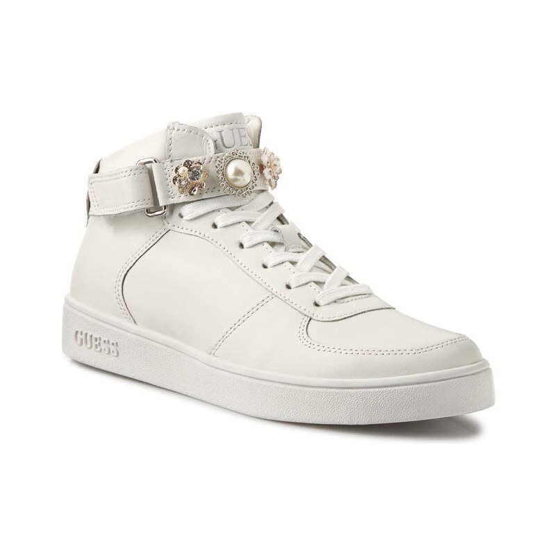 Sneakersy GUESS - Suzette FLSUT1 LEA12 WHITE