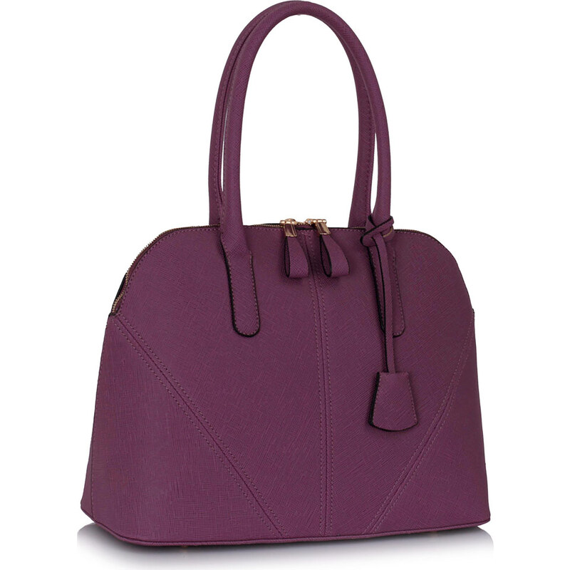 Dámská kabelka LS Fashion s přívěskem LS00331 fialová