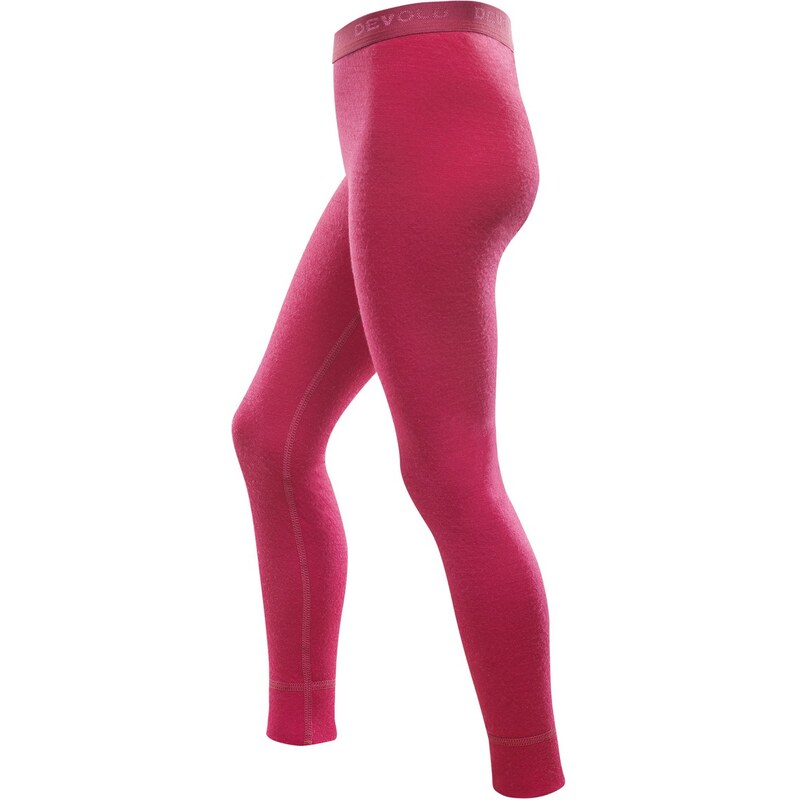 Devold Dívčí vlněné termo kalhoty Duo Active Long Johns - růžové