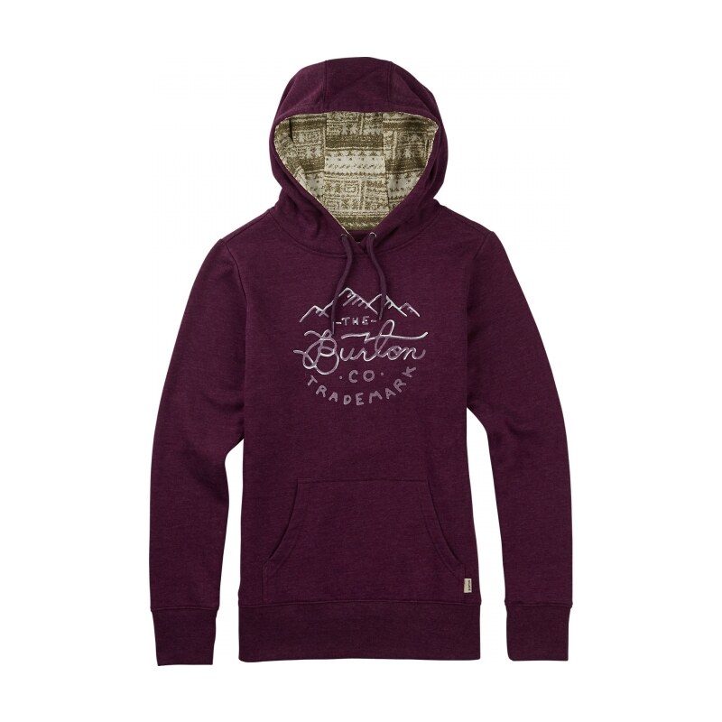 Mikina Burton Trademark Pullover plum heather 2015/16 dětská