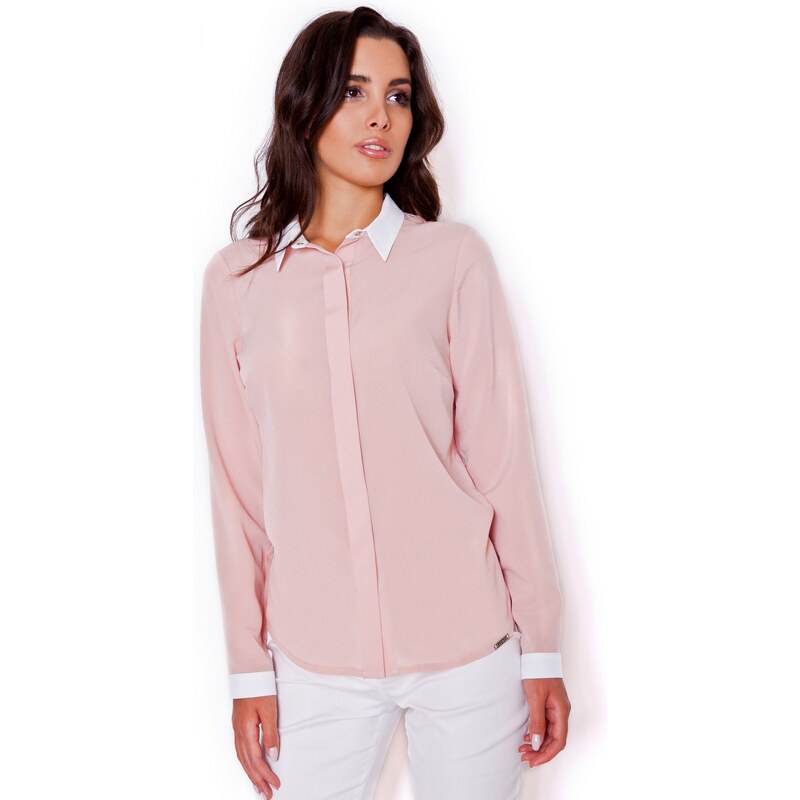KATRUS Dámská košile K275 pink
