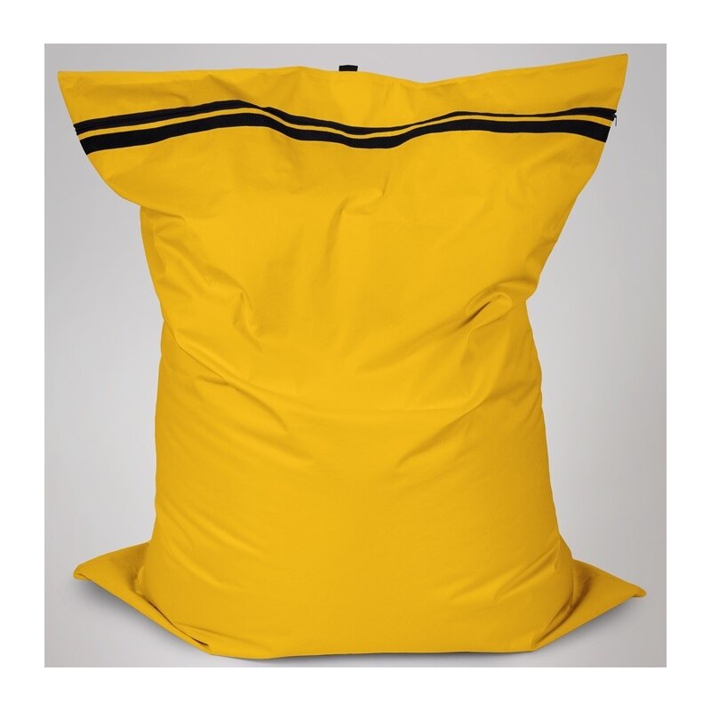 Sedací polštář Oskar s vnitřním vakem tmavě žlutá polyester