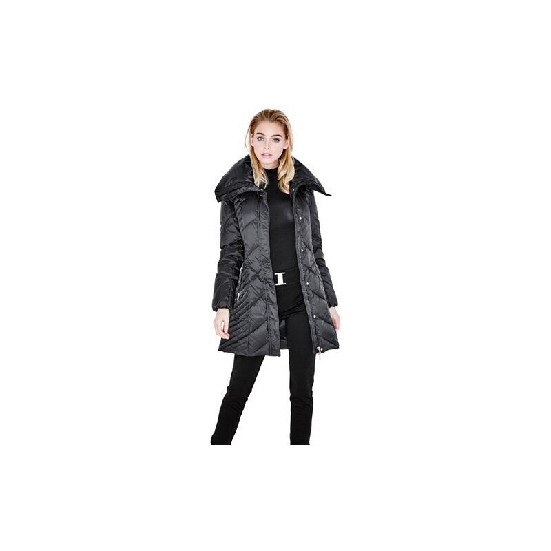 Kabát Guess by Marciano Iris Down Puffer Coat jet black