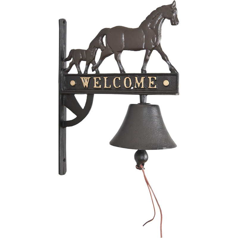 Závěsný zvonek s dekorem koně (33*26*13 cm) (30336)