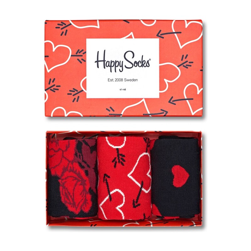 Dárkový Pack Happy Socks Valentine's Gift Box XVAL08-4000
