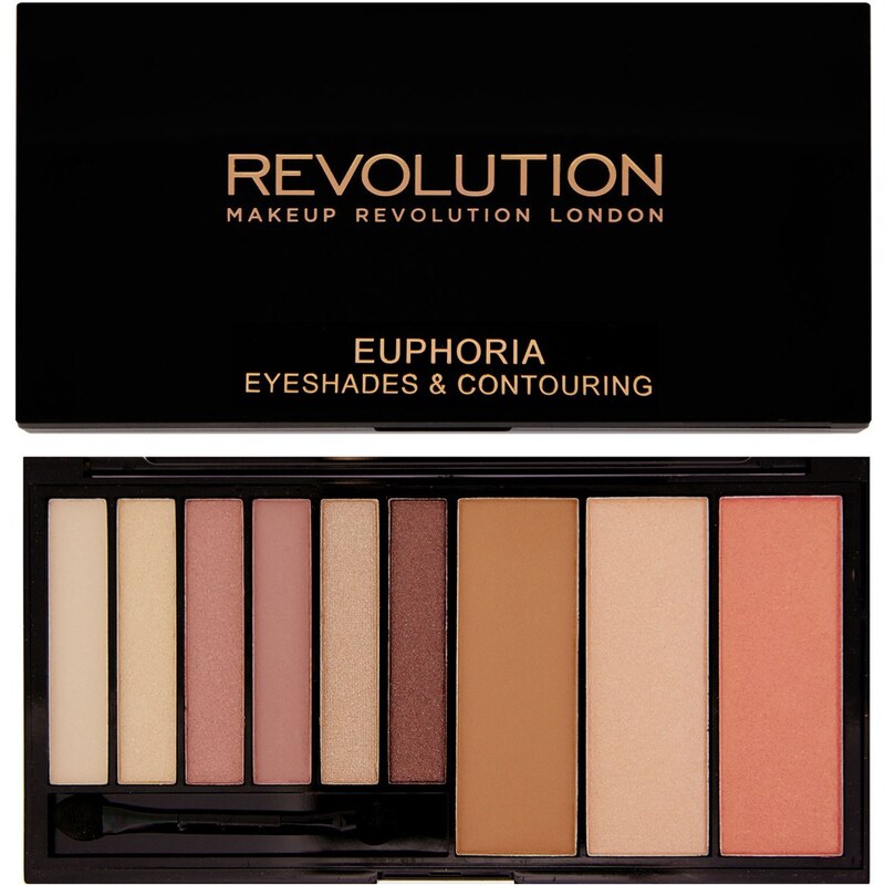 Makeup Revolution Paletka očních stínů a konturovací sada v jednom Bare Euphoria