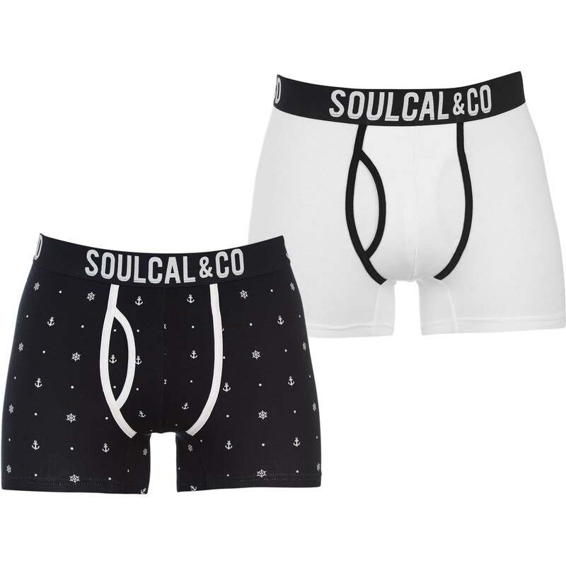 Soul Cal Boxerky SoulCal Nautical pán. námořnická modrá/bílá