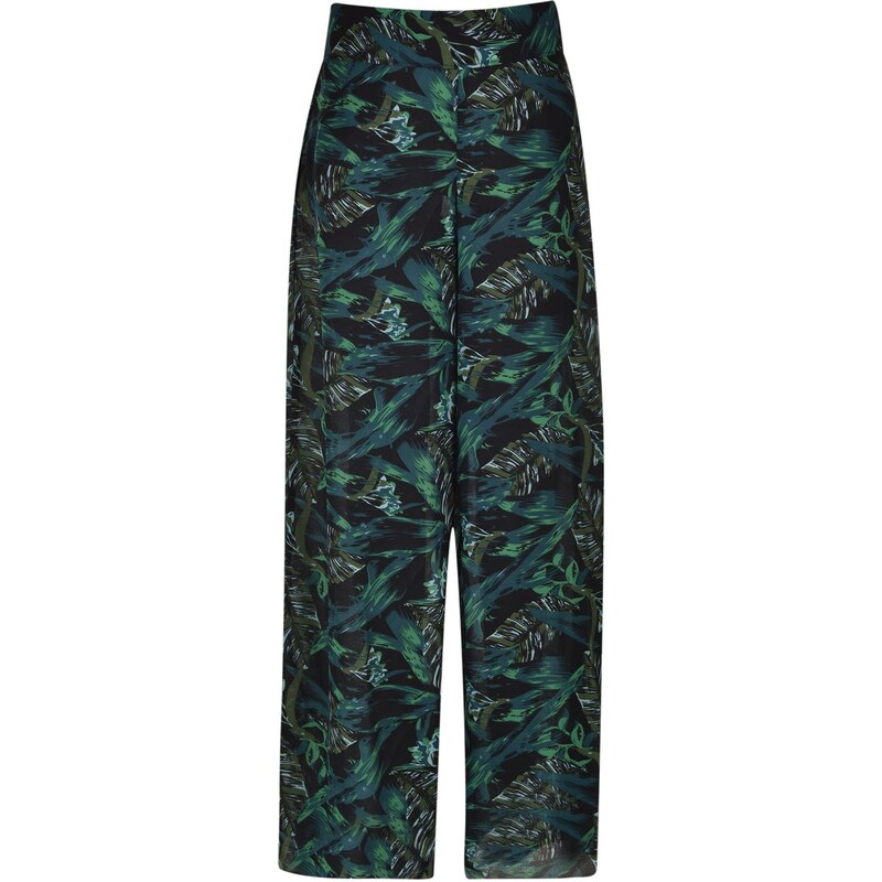 Rock and Rags Palazzo Trousers, green print
