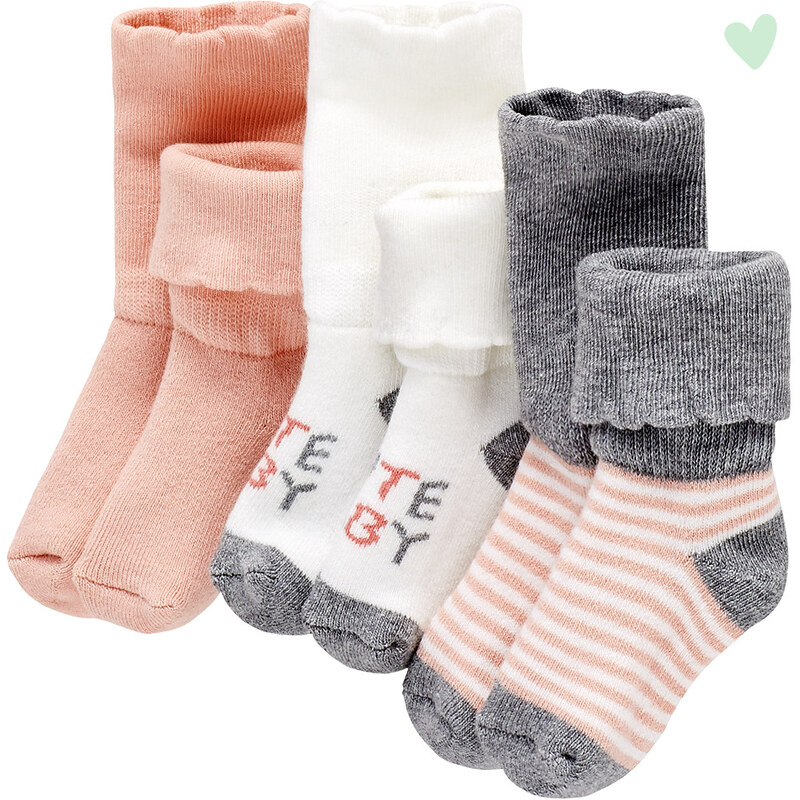 Topolino Topomini 3 páry novorozeneckých ponožek