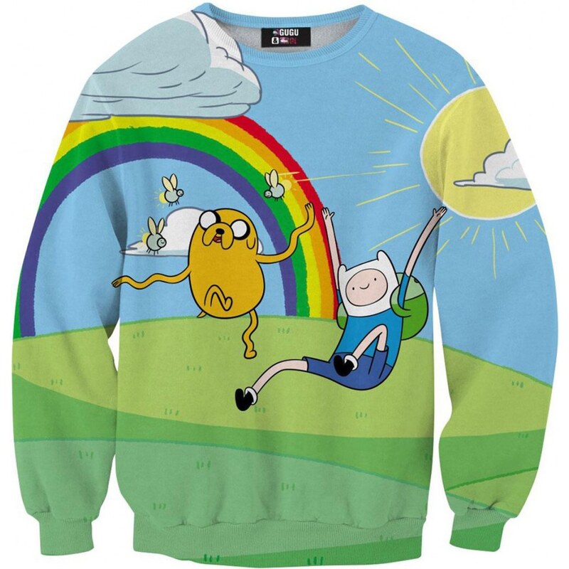 Mr. GUGU & Miss GO Sweater Rainbow Finn & Jake