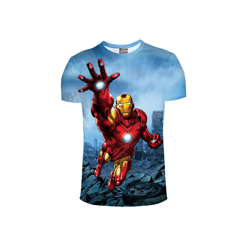 Mr. GUGU & Miss GO Tričko Iron Man Comic barevné