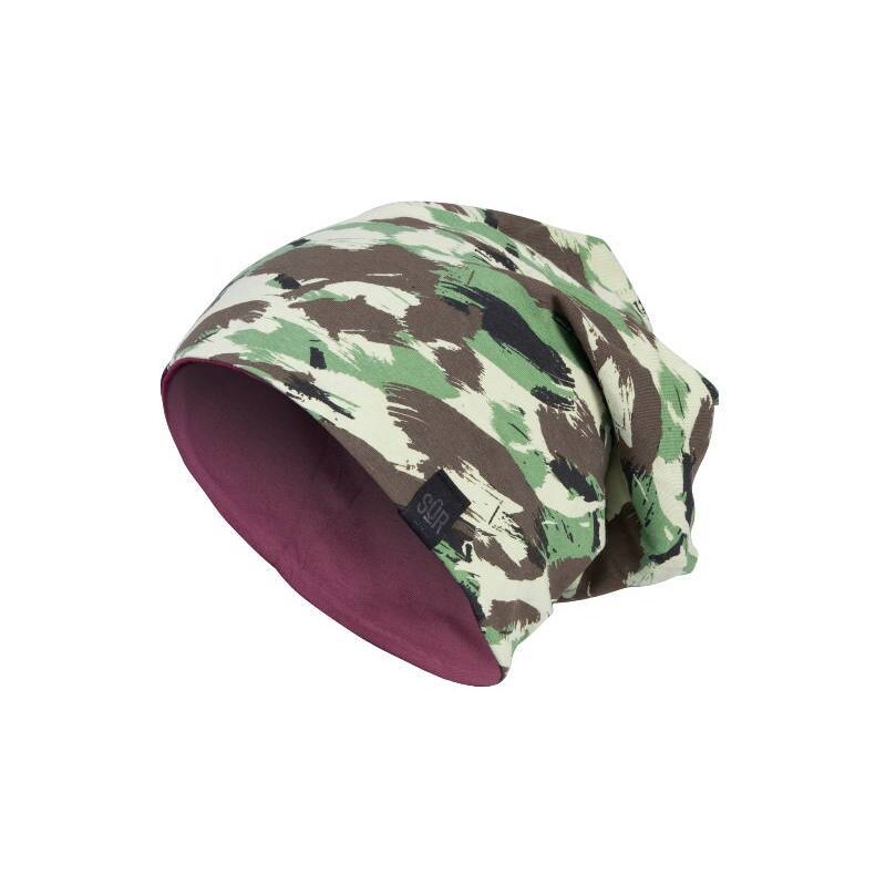 MD Jersey Reversible Beanie Camo Woodl./Maroon