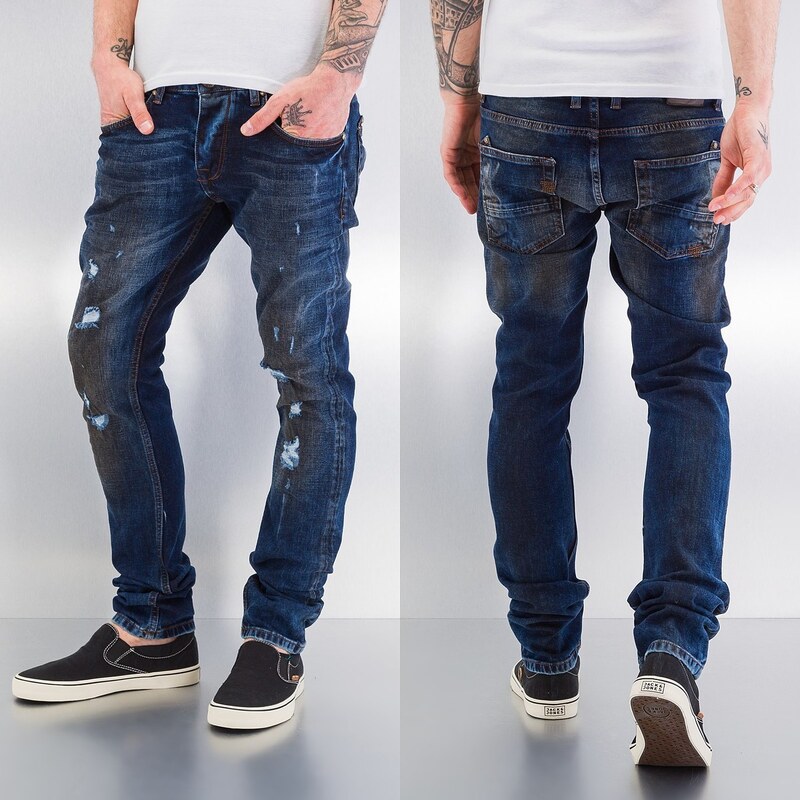 Bangastic Dirty Straight Fit Jeans blue