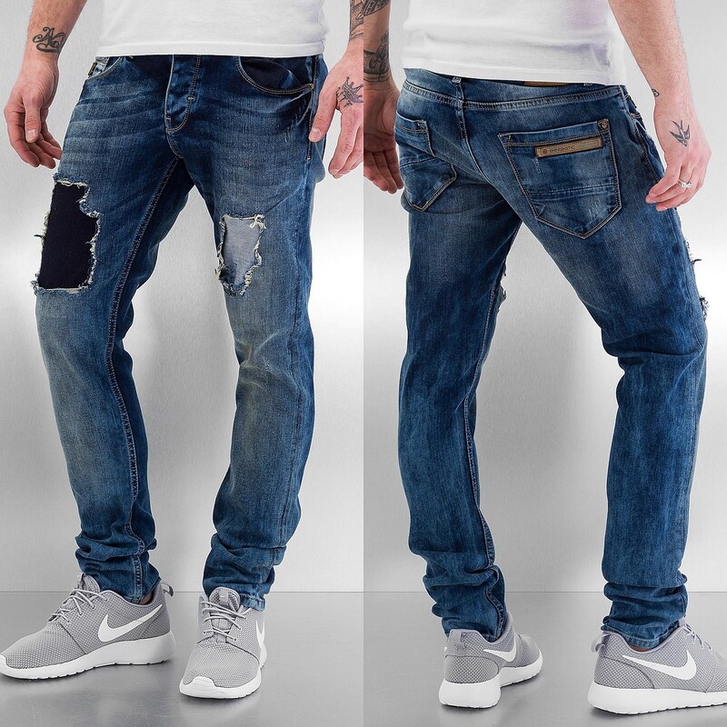 Bangastic Washed Straight Fit Jeans Light Blue