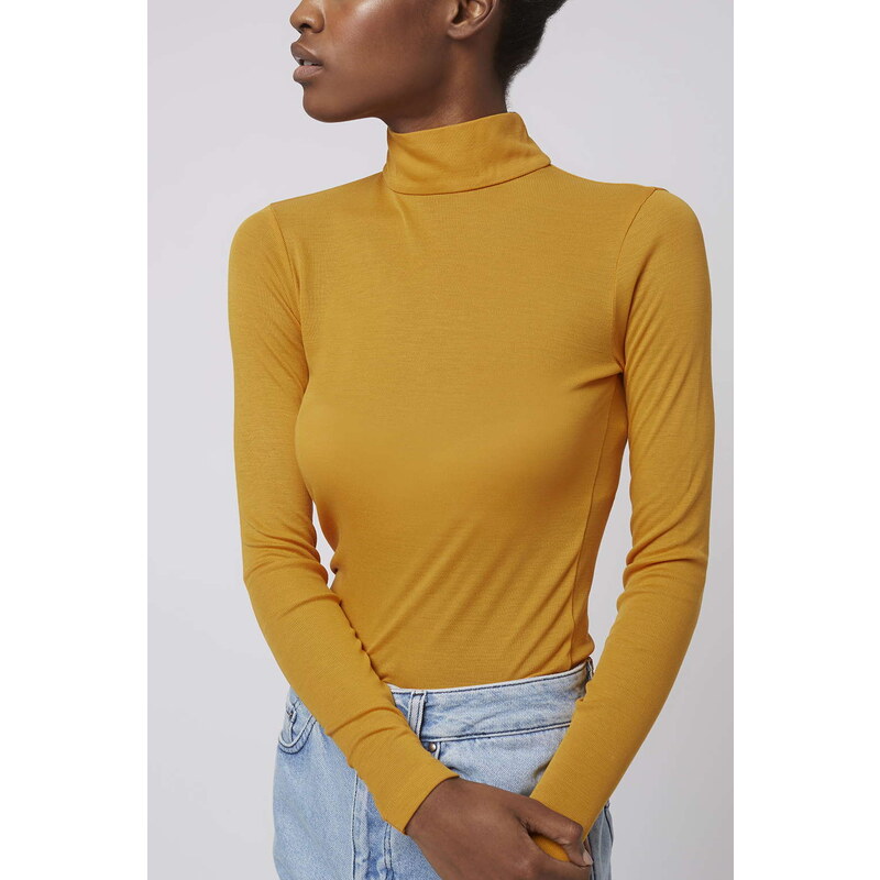Topshop Jersey Roll Neck Top by Boutique