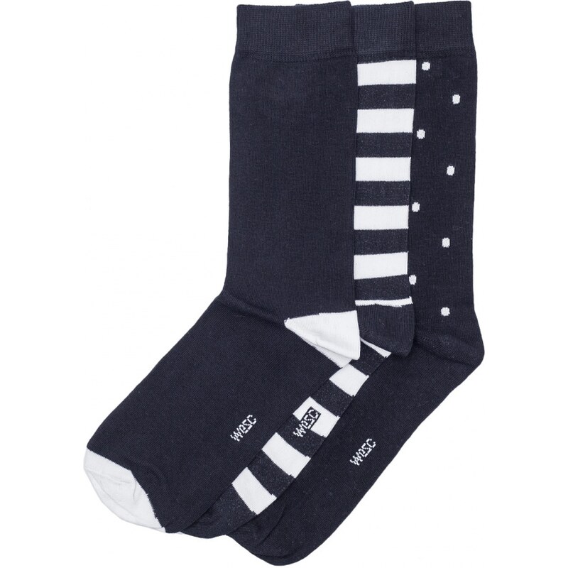 Ponožky WeSC Dott/Block sock Black
