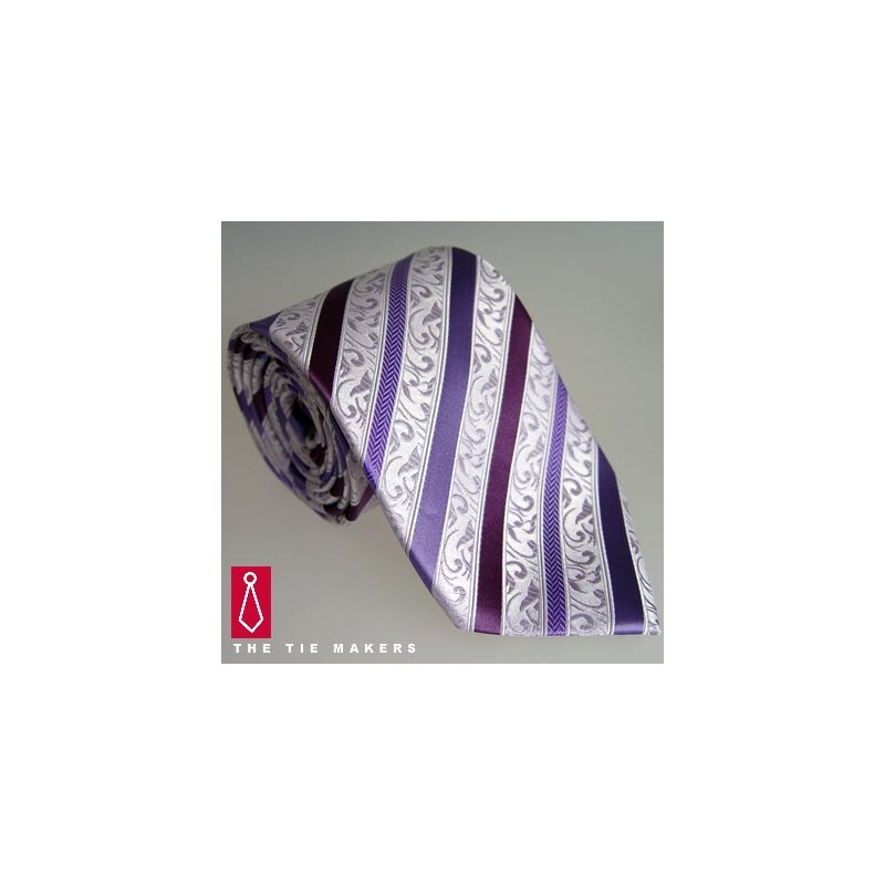 Beytnur 177-6 luxusní hedvábná kravata fialová