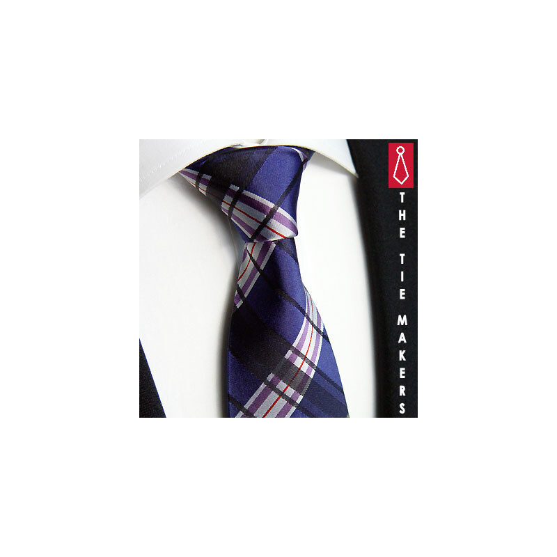 Beytnur 239-1 hedvábná kravata modročerná