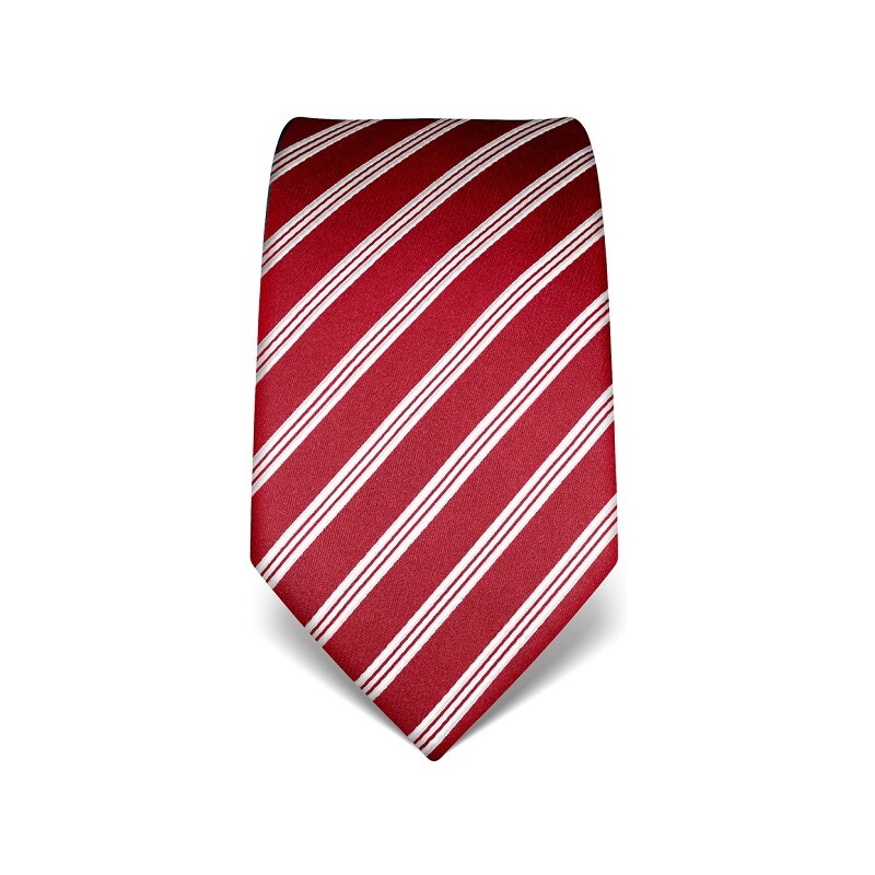 Luxusní kravata Vincenzo Boretti 21997- tmavě červená