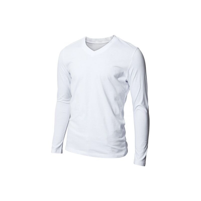 Doublju (USA / J.Korea) Pánske tričko s dlhým rukávom biele