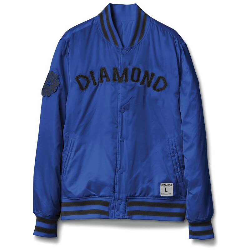 bunda DIAMOND - Dugout Varsity Jacket Blue (BLUE)