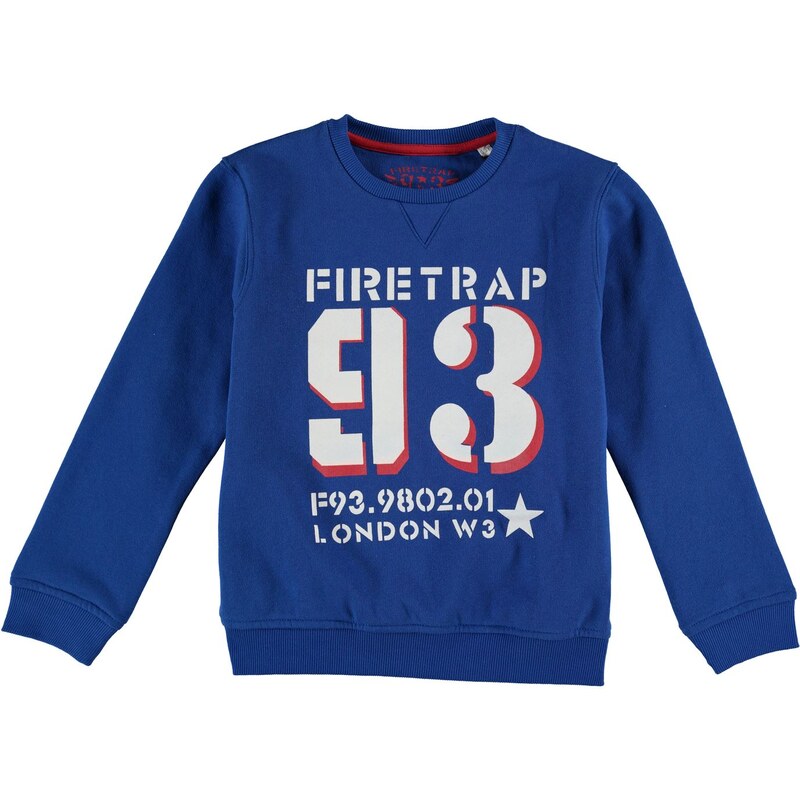 Firetrap Crew Sweater dětské Boys Snorkel Blue