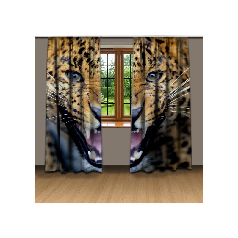 Xdecor Gepardí řev (140 x 250 cm) - 3D závěs