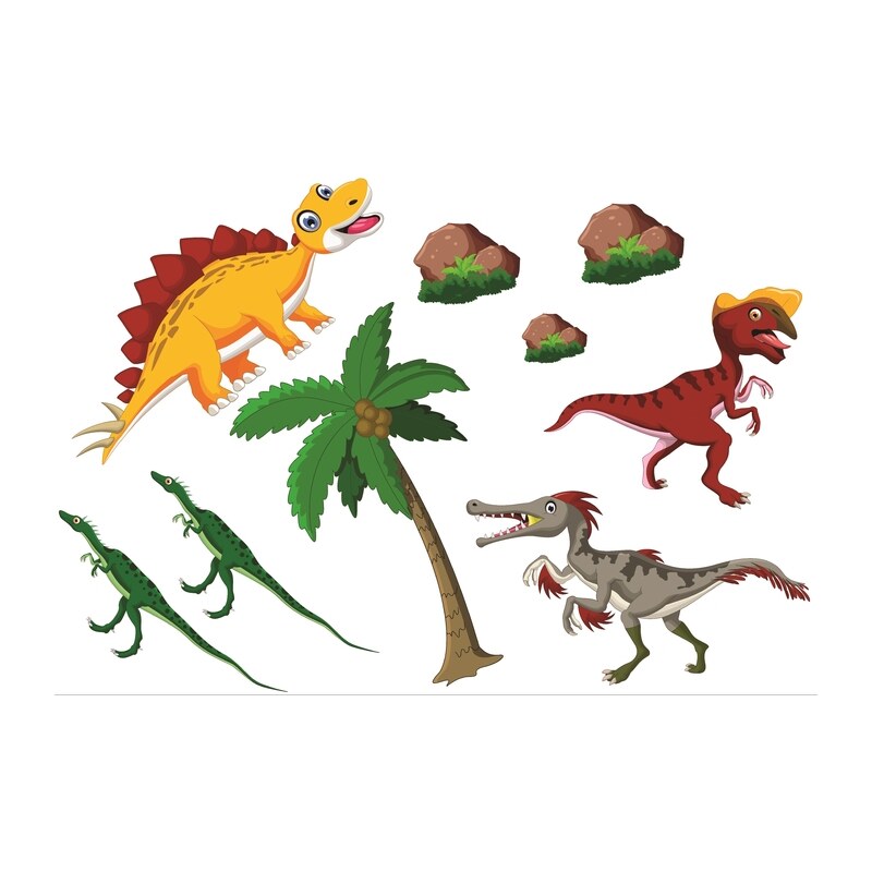 Xdecor Set dinosauři 3 (60 x 40 cm) - Samolepky na stěnu