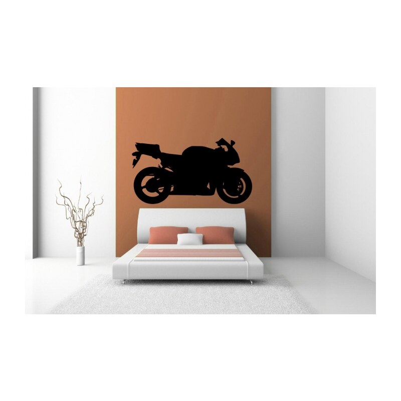 Xdecor Závodní motorka (98 x 54 cm) - Samolepka na zeď