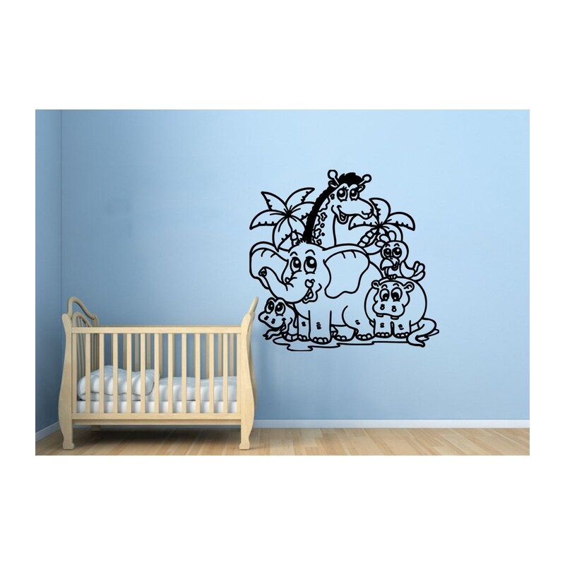 Xdecor Dětská džungle (60 x 57 cm) - Samolepka na zeď