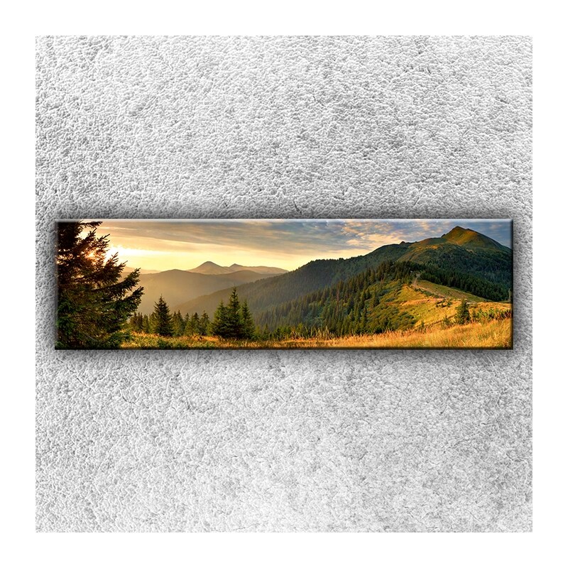 Xdecor Slunné hory 1 (140 x 40 cm) - Jednodílný obraz