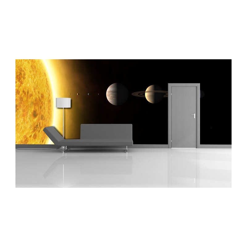 Xdecor Sluneční soustava (126 x 73 cm) - Fototapeta na zeď