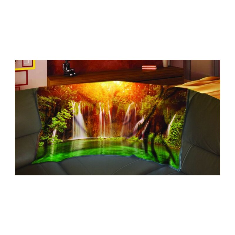 Xdecor Vodopády 150 x 120 cm - Fleecová deka