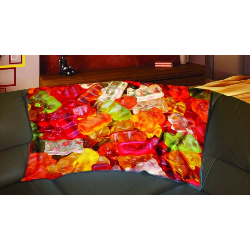 Xdecor Gumoví medvídci 150 x 120 cm - Fleecová deka