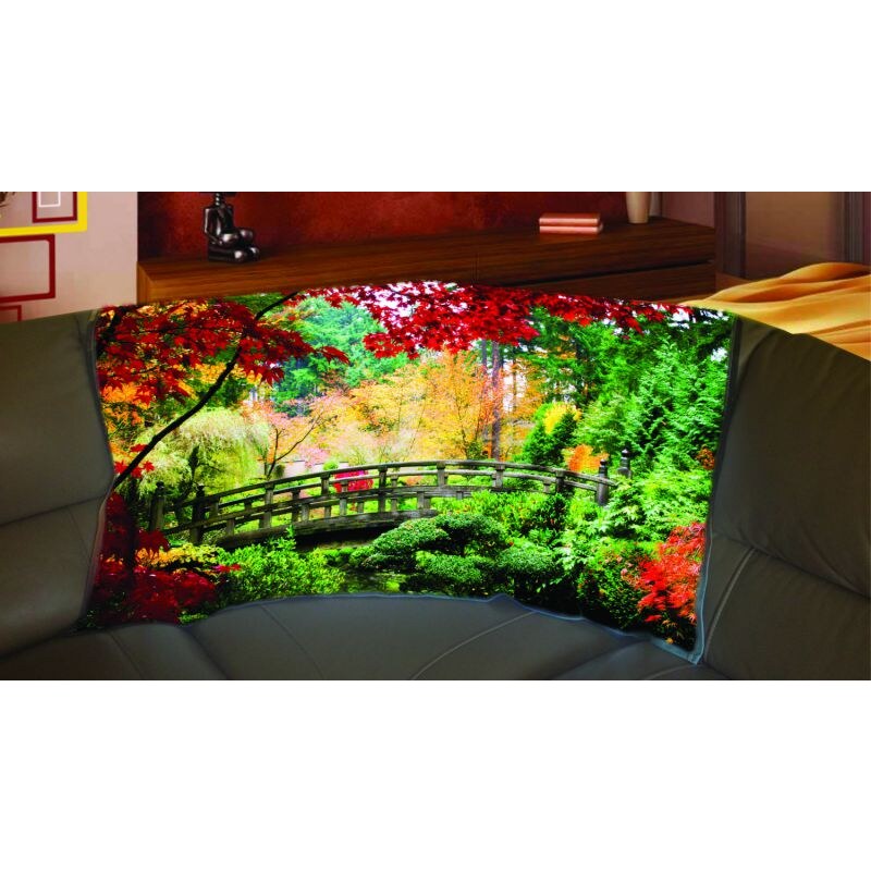 Xdecor Podzimní park 150 x 120 cm - Fleecová deka