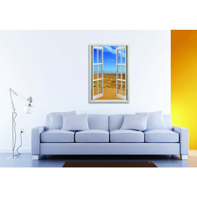 Xdecor Poušť 2 (130 x 100 cm) - Okno dekorace