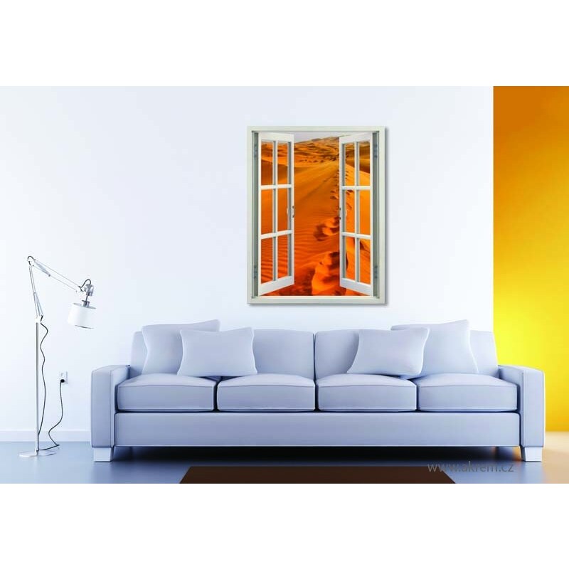 Xdecor Poušť (80 x 62 cm) - Okno živá dekorace