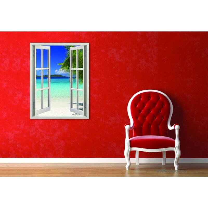 Xdecor Pohled na moře (80 x 62 cm) - Okno živá dekorace
