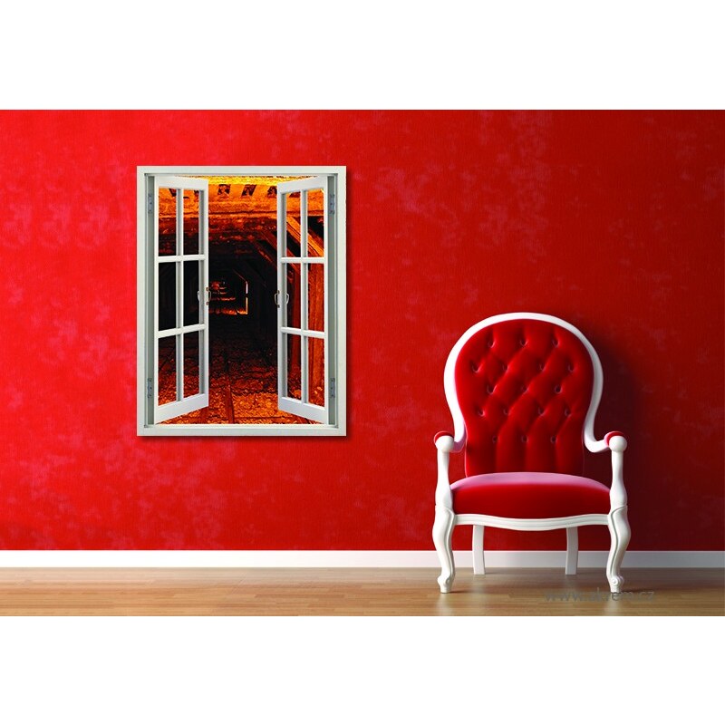 Xdecor V tunelu (80 x 62 cm) - Okno živá dekorace