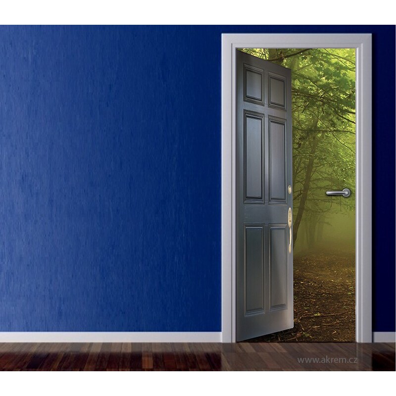 Xdecor Cesta do lesa (92 × 210 cm) - Živá dekorace na dveře