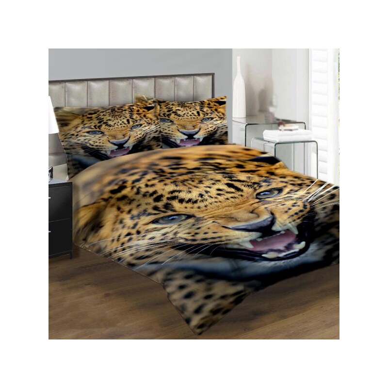 Xdecor Gepardí řev 200 x 140 cm, 90 x 70 cm - Fotopovlečení